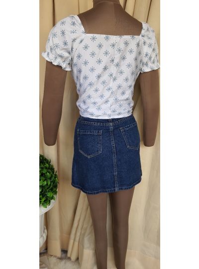 Denim Skirt with 4 pockets